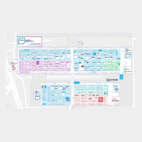 FESPA Global Print Expo 2026 interactive trade show floor plan